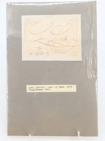 LEVI LINCOLN AUTOGRAPH