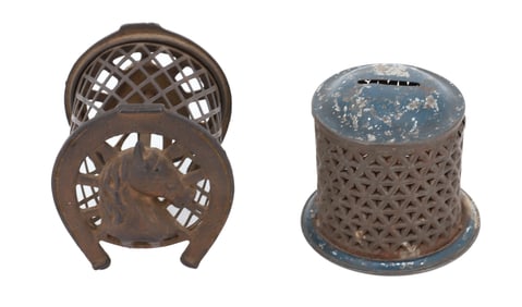 CAST IRON HORSE BANK AND TIN BANK