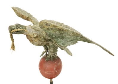 COPPER HOLLOW BODY EAGLE WEATHERVANE