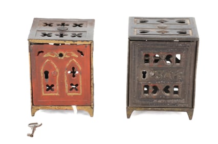 (2) CAST IRON STILL BANKS 