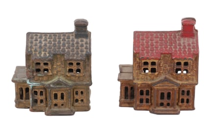 (2) A.C. WILLIAMS CAST IRON BANKS 
