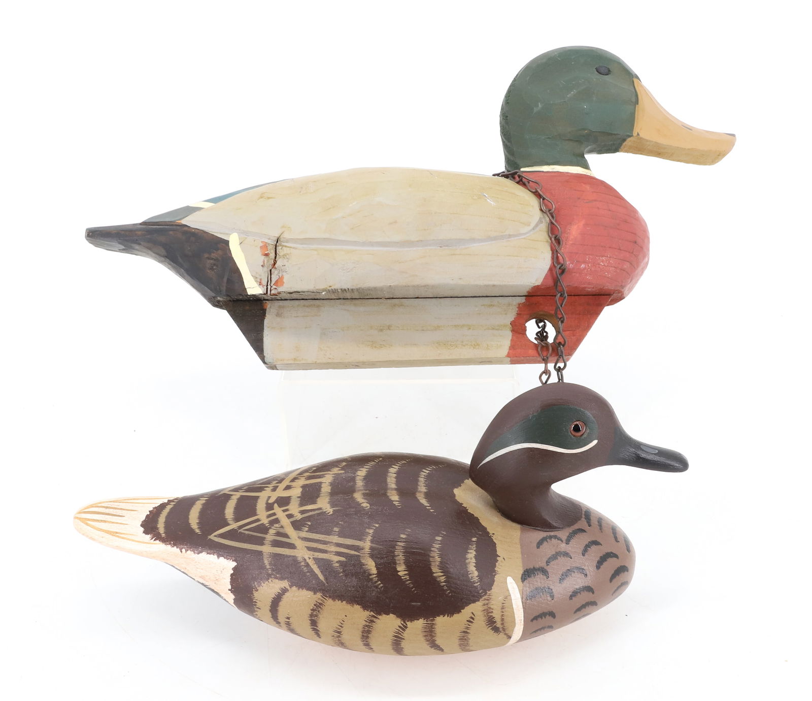 (2) CARVED AND PAINTED DUCK DECOYS  (1 of 4)