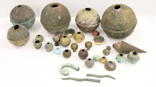 LOT OF COPPER WEATHERVANE BALLS 