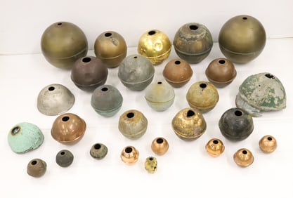 LOT OF COPPER WEATHERVANE BALLS 