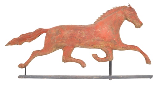 19TH C. PAINTED HORSE WEATHERVANE