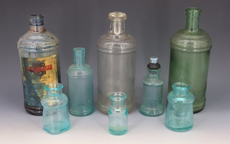 LOT OF (8) INK BOTTLES