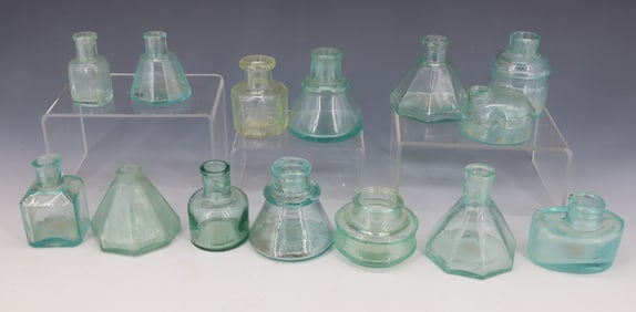 LOT OF (14) VARIOUS INK WELLS 