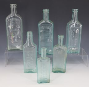 LOT OF AQUA MEDICINE BOTTLES 