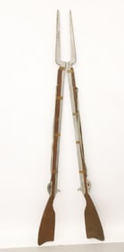 PAIR OF FOLK ART WOODEN GUNS