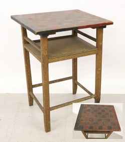 PAINTED GAME BOARD TABLE