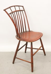 19TH C. BIRDCAGE WINDSOR SIDE CHAIR