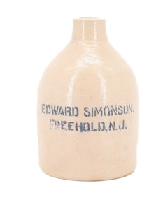 PETITE "FREEHOLD, NJ" ADVERTISING JUG