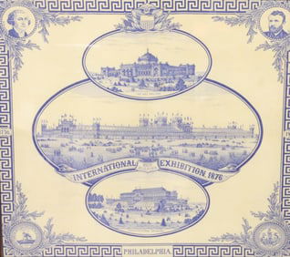19TH CENTURY INTERNATIONAL EXHIBITION BANDANA 