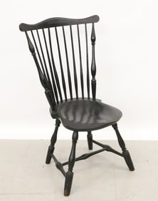 BLACK PAINTED WINDSOR CHAIR