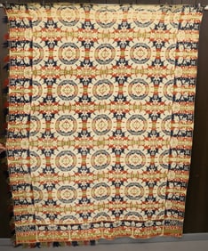19TH CENTURY TWO-PIECE COVERLET