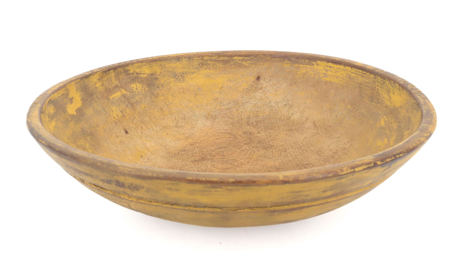 PAINTED WOODEN BOWL (1 of 4)