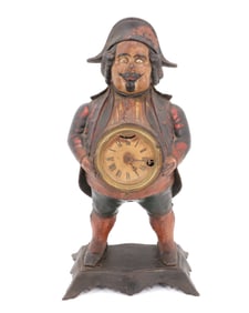 BRADLEY AND HUBBARD CAST IRON CLOCK 