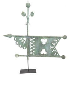 COPPER BANNER WEATHERVANE