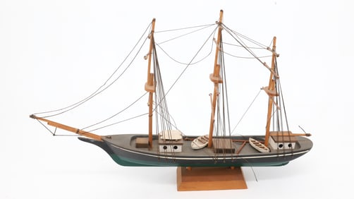 FOLK ART SHIP'S MODEL