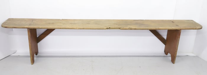 MORTISED WOODEN BENCH