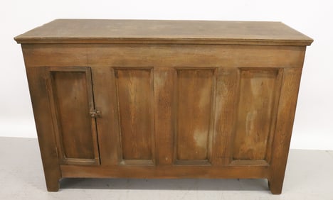 OAK PANELED LIFT LID CHEST