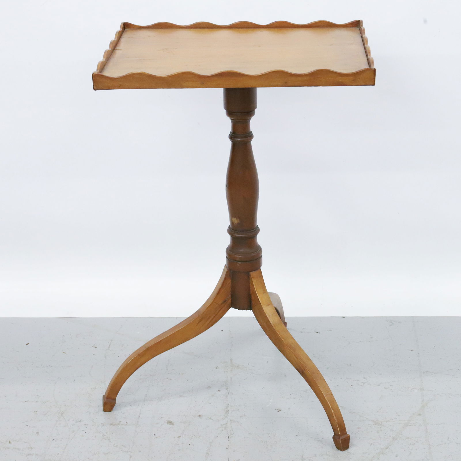 19TH CENTURY CHERRY CANDLE STAND  (1 of 5)
