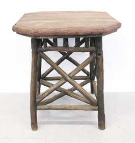 OCTAGONAL ADIRONDACK TABLE