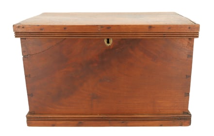 19TH C. MAHOGANY BOX