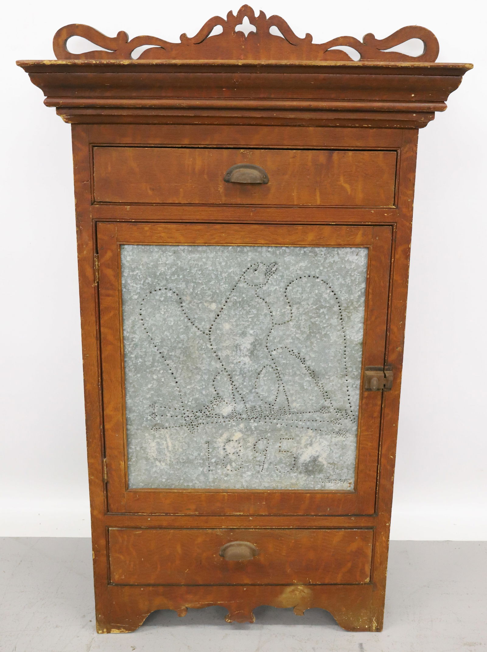 19TH C. ONE-DOOR CABINET (1 of 9)