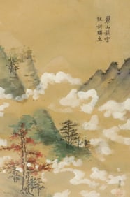 JAPANESE WATERCOLOR ON PAPER