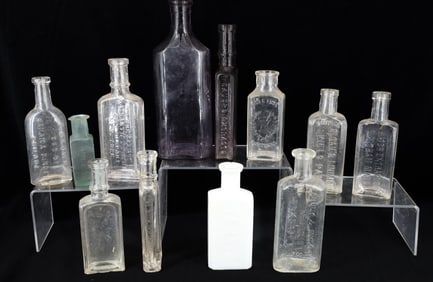 LOT OF VINTAGE MEDICAL BOTTLES