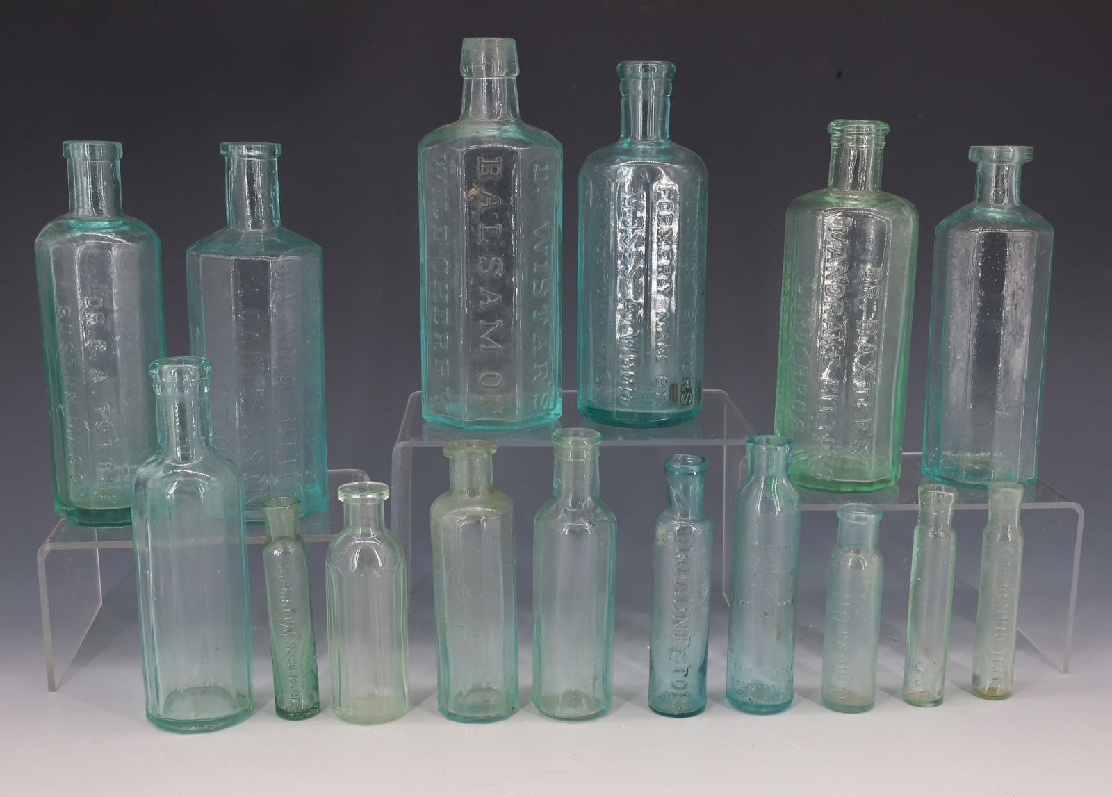 LOT OF AQUA MEDICINE BOTTLES (1 of 10)