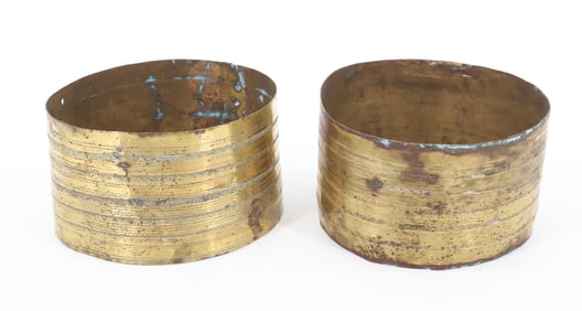 PAIR OF BRASS ARMBANDS