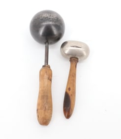 (2) BALL IRONS