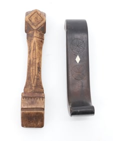 (2) ANTIQUE WOODEN SEAMERS