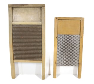 (2) SMALL WASHBOARDS