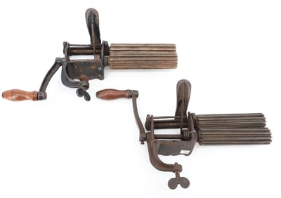 (2) CLAMP-ON FLUTING IRONS