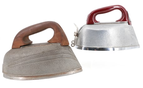 (2) VINTAGE ELECTRIC IRONS
