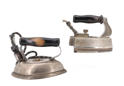(2) ELECTRIC IRONS