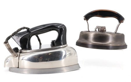 (2) ELECTRIC IRONS