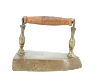 EARLY 19TH C. DROP-IN-BACK SLUG IRON