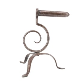 HANDWROUGHT MONKEY TAIL GOFFERING IRON