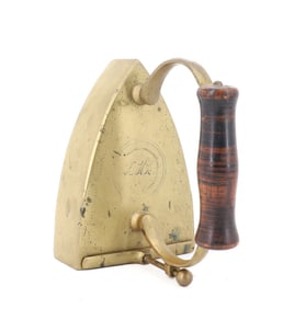 18TH C. BRASS SLUG IRON