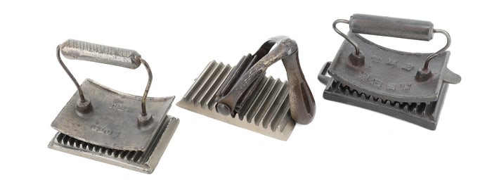 (3) FLUTING IRONS