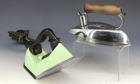 (2) VINTAGE ELECTRIC IRONS