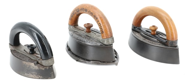 (3) DETACHABLE HANDLE IRONS