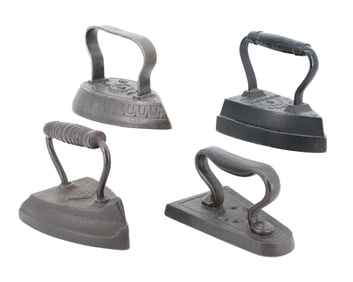 LOT OF (4) SAD IRONS
