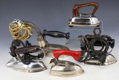 LOT OF (5) VINTAGE ELECTRIC IRONS