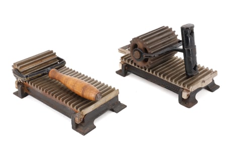 (2) ROLLER FLUTER IRONS