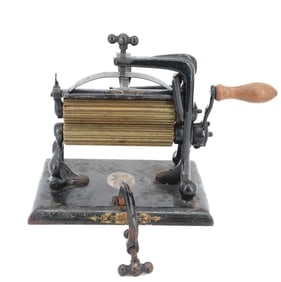 EARLY FLUTING MACHINE